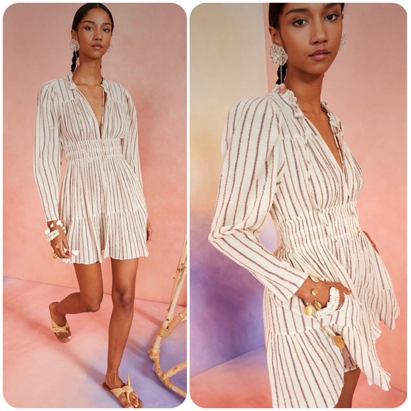 Ulla Johnson Dresses & Skirts - EUC Ulla Johnson Cream Striped Rosalind Mini Dress